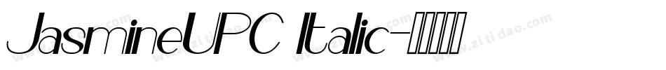 JasmineUPC Italic字体转换